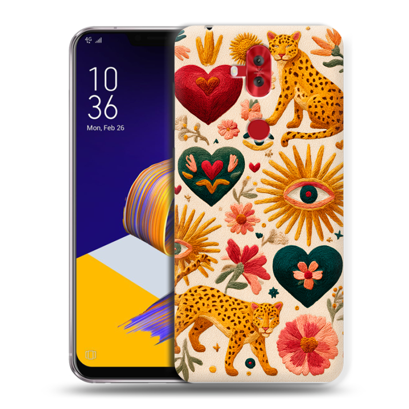 Силиконовый чехол на ASUS ZenFone 5 Lite с принтом Модный принт Силиконовый чехол на ASUS ZenFone 5 Lite с принтом Модный принт