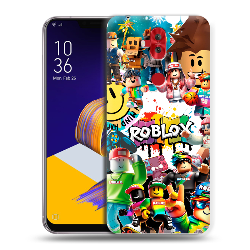 Пластиковый чехол на ASUS ZenFone 5 Lite с принтом Roblox Роблокс Пластиковый чехол на ASUS ZenFone 5 Lite с принтом Roblox Роблокс