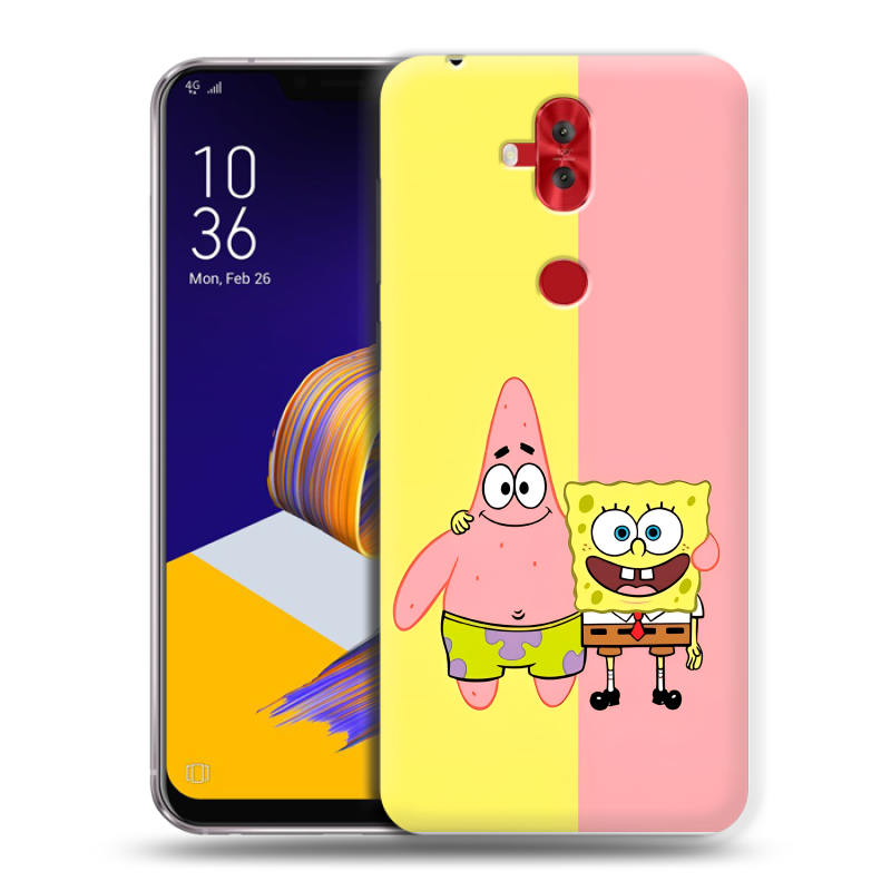 Пластиковый чехол на ASUS ZenFone 5 Lite с принтом Спанч боб Спанчбоб Пластиковый чехол на ASUS ZenFone 5 Lite с принтом Спанч боб Спанчбоб