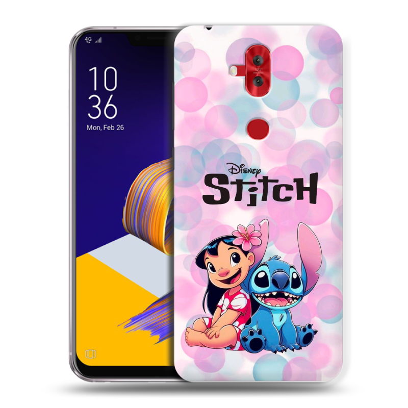 Пластиковый чехол на ASUS ZenFone 5 Lite с принтом Лило и Стич Пластиковый чехол на ASUS ZenFone 5 Lite с принтом Лило и Стич
