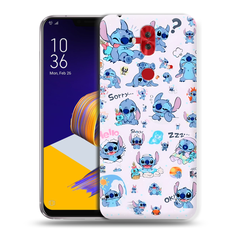 Пластиковый чехол на ASUS ZenFone 5 Lite с принтом Лило и Стич Пластиковый чехол на ASUS ZenFone 5 Lite с принтом Лило и Стич