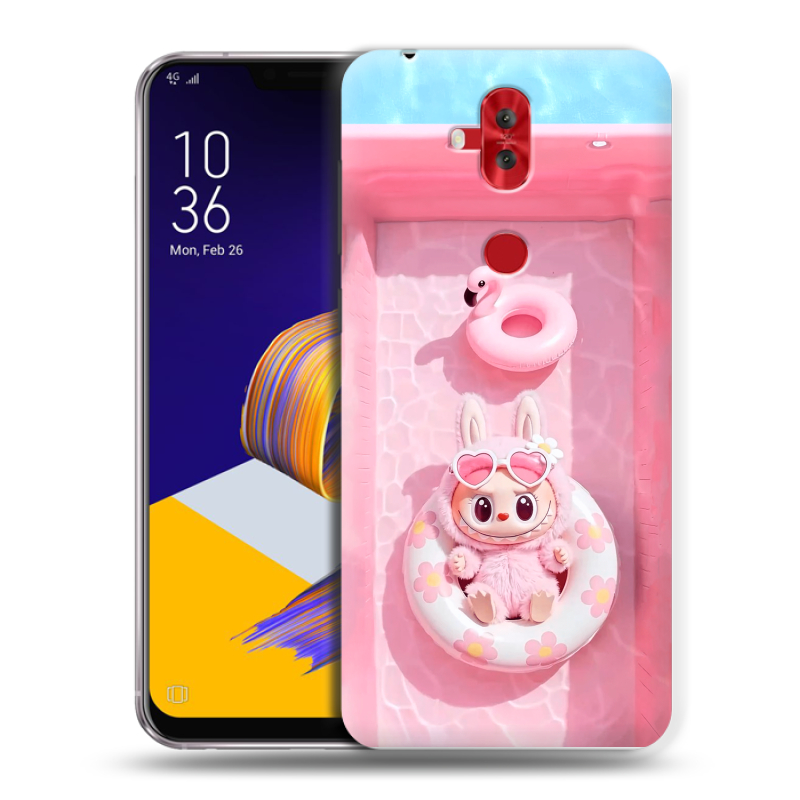 Силиконовый чехол на ASUS ZenFone 5 Lite с принтом Labubu Лабубу Силиконовый чехол на ASUS ZenFone 5 Lite с принтом Labubu Лабубу