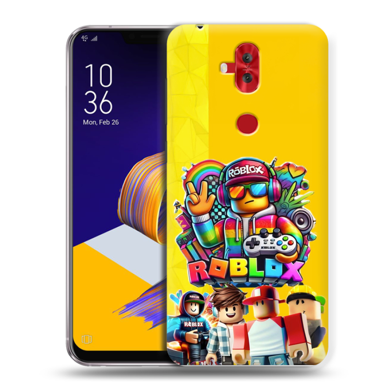 Силиконовый чехол на ASUS ZenFone 5 Lite с принтом Roblox Роблокс Силиконовый чехол на ASUS ZenFone 5 Lite с принтом Roblox Роблокс