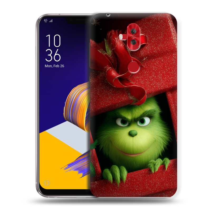Пластиковый чехол на ASUS ZenFone 5 Lite с принтом Новый год Пластиковый чехол на ASUS ZenFone 5 Lite с принтом Новый год