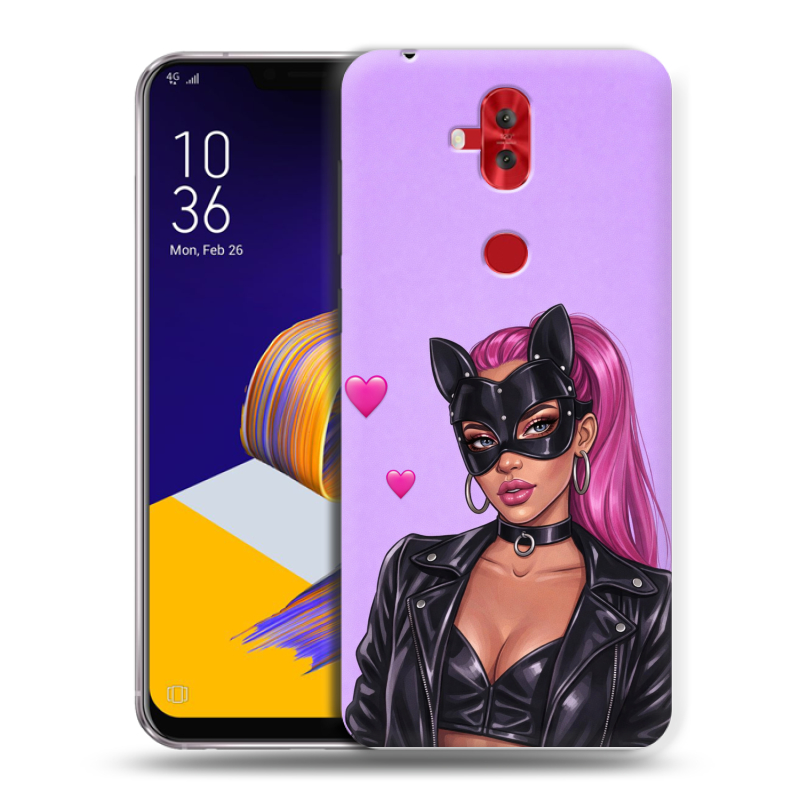 Силиконовый чехол на ASUS ZenFone 5 Lite с принтом женский Силиконовый чехол на ASUS ZenFone 5 Lite с принтом женский
