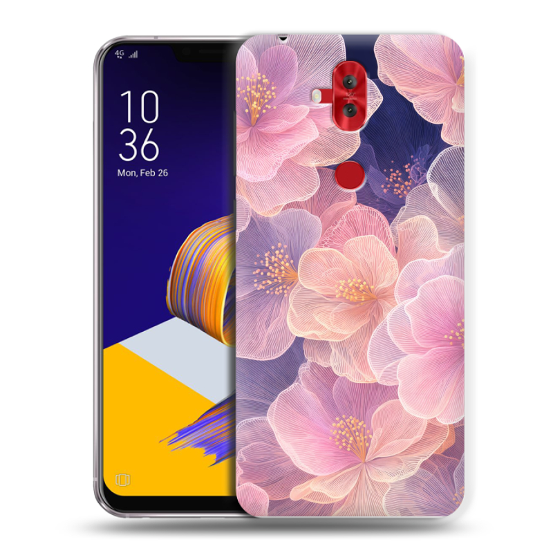 Пластиковый чехол на ASUS ZenFone 5 Lite с принтом женский Пластиковый чехол на ASUS ZenFone 5 Lite с принтом женский