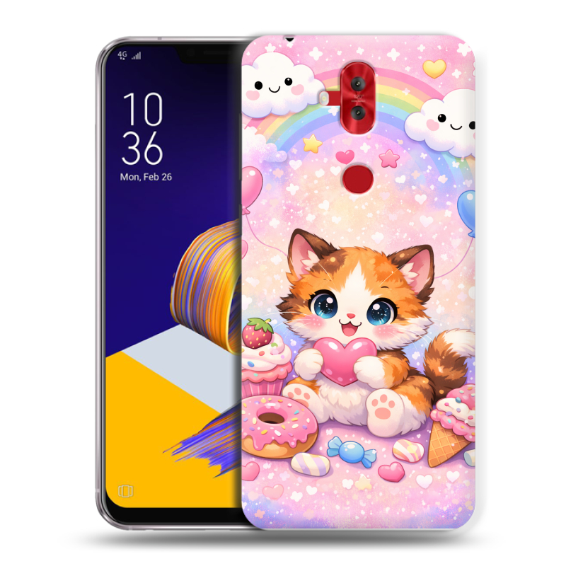 Силиконовый чехол на ASUS ZenFone 5 Lite с принтом для девочек Силиконовый чехол на ASUS ZenFone 5 Lite с принтом для девочек