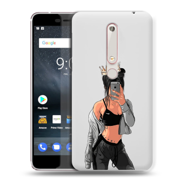 Пластиковый чехол на Nokia 6.1 с принтом Женские принты Пластиковый чехол на Nokia 6.1 с принтом Женские принты