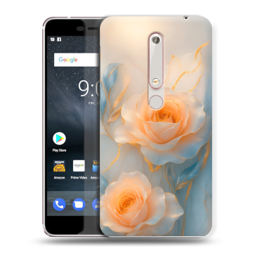 Пластиковый чехол на Nokia 6.1 с принтом Женский Пластиковый чехол на Nokia 6.1 с принтом Женский