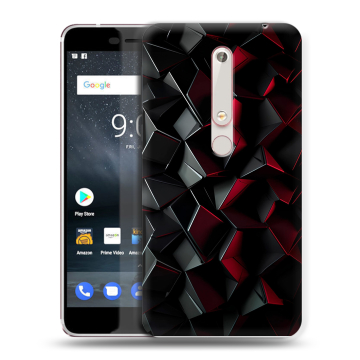 Пластиковый чехол на Nokia 6.1 с принтом Абстракция Пластиковый чехол на Nokia 6.1 с принтом Абстракция