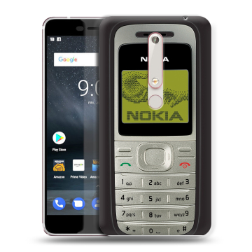 Пластиковый чехол на Nokia 6.1 с принтом Ретро Нокия Пластиковый чехол на Nokia 6.1 с принтом Ретро Нокия