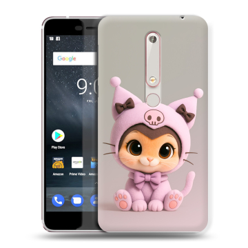 Пластиковый чехол на Nokia 6.1 с принтом Куроми Kuromi Пластиковый чехол на Nokia 6.1 с принтом Куроми Kuromi