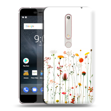 Пластиковый чехол на Nokia 6.1 с принтом цветы Пластиковый чехол на Nokia 6.1 с принтом цветы