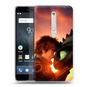 Пластиковый чехол на Nokia 6.1 с принтом Как приручить дракона Пластиковый чехол на Nokia 6.1 с принтом Как приручить дракона
