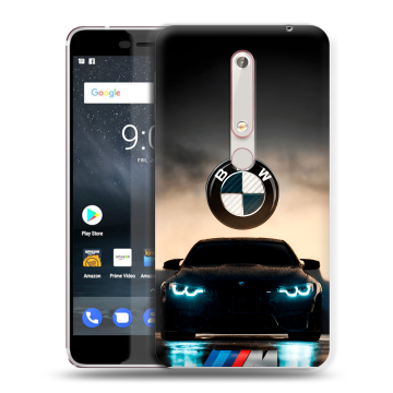Пластиковый чехол на Nokia 6.1 с принтом БМВ BMW