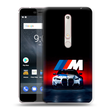 Пластиковый чехол на Nokia 6.1 с принтом БМВ BMW