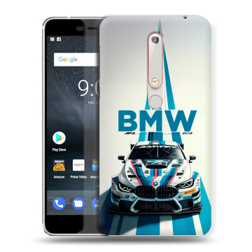 Пластиковый чехол на Nokia 6.1 с принтом БМВ BMW Пластиковый чехол на Nokia 6.1 с принтом БМВ BMW