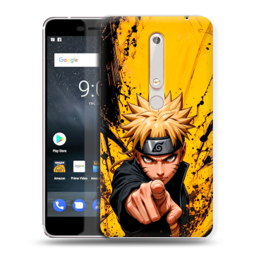 Пластиковый чехол на Nokia 6.1 с принтом Naruto Наруто Пластиковый чехол на Nokia 6.1 с принтом Naruto Наруто