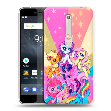 Пластиковый чехол на Nokia 6.1 с принтом My little pony Дружба чудо Пластиковый чехол на Nokia 6.1 с принтом My little pony Дружба чудо