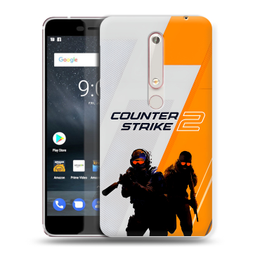 Пластиковый чехол на Nokia 6.1 с принтом Counter Strike Пластиковый чехол на Nokia 6.1 с принтом Counter Strike