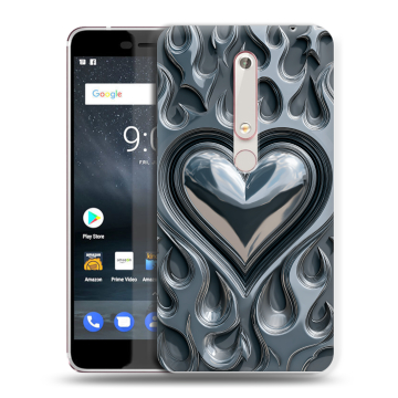 Пластиковый чехол на Nokia 6.1 с принтом Y2K Пластиковый чехол на Nokia 6.1 с принтом Y2K