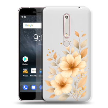 Пластиковый чехол на Nokia 6.1 с принтом для девушки