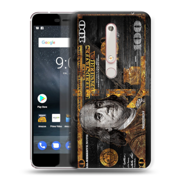 Пластиковый чехол на Nokia 6.1 с принтом Доллар деньги Пластиковый чехол на Nokia 6.1 с принтом Доллар деньги