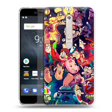 Пластиковый чехол на Nokia 6.1 с принтом Gravity Falls Гравити Фолз Пластиковый чехол на Nokia 6.1 с принтом Gravity Falls Гравити Фолз