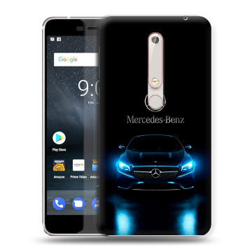 Пластиковый чехол на Nokia 6.1 с принтом Mercedes Мерседес Пластиковый чехол на Nokia 6.1 с принтом Mercedes Мерседес