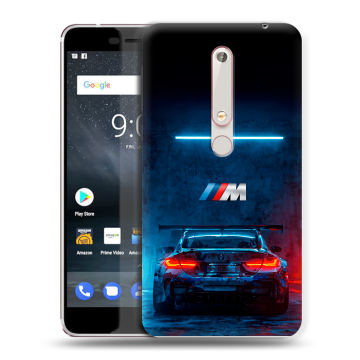 Пластиковый чехол на Nokia 6.1 с принтом BMW БМВ Пластиковый чехол на Nokia 6.1 с принтом BMW БМВ