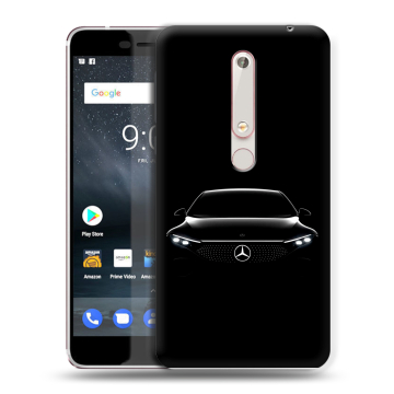 Пластиковый чехол на Nokia 6.1 с принтом Mercedes Мерседес Пластиковый чехол на Nokia 6.1 с принтом Mercedes Мерседес