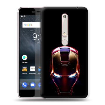 Пластиковый чехол на Nokia 6.1 с принтом IronMan Железный человек Пластиковый чехол на Nokia 6.1 с принтом IronMan Железный человек