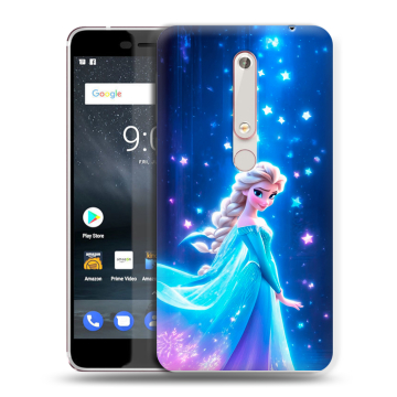Пластиковый чехол на Nokia 6.1 с принтом Холодное сердце Frozen Пластиковый чехол на Nokia 6.1 с принтом Холодное сердце Frozen