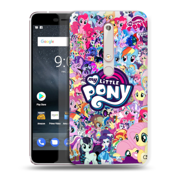 Пластиковый чехол на Nokia 6.1 с принтом My little pony Дружба чудо Пластиковый чехол на Nokia 6.1 с принтом My little pony Дружба чудо