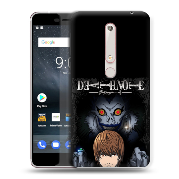 Пластиковый чехол на Nokia 6.1 с принтом Death note Тетрадь смерти