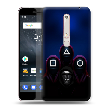 Пластиковый чехол на Nokia 6.1 с принтом Игра Кальмара