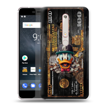 Пластиковый чехол на Nokia 6.1 с принтом Дональд Дак Доллар Пластиковый чехол на Nokia 6.1 с принтом Дональд Дак Доллар