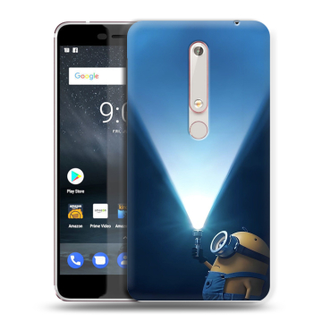 Пластиковый чехол на Nokia 6.1 с принтом Миньоны Пластиковый чехол на Nokia 6.1 с принтом Миньоны
