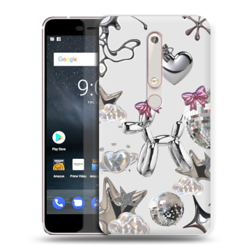 Пластиковый чехол на Nokia 6.1 с принтом Y2K Пластиковый чехол на Nokia 6.1 с принтом Y2K