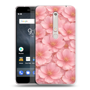 Пластиковый чехол на Nokia 6.1 с принтом женский