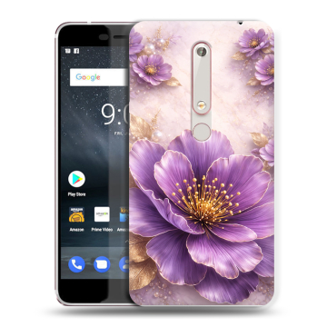 Пластиковый чехол на Nokia 6.1 с принтом женский Пластиковый чехол на Nokia 6.1 с принтом женский