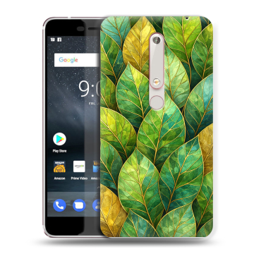 Пластиковый чехол на Nokia 6.1 с принтом женский Пластиковый чехол на Nokia 6.1 с принтом женский