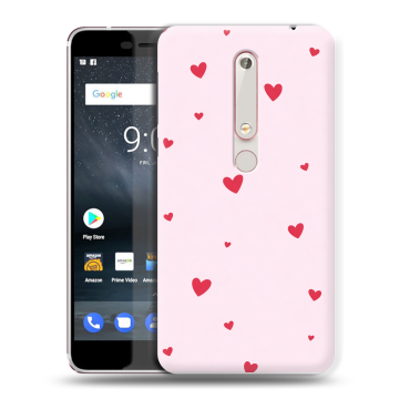 Пластиковый чехол на Nokia 6.1 с принтом для девочек Пластиковый чехол на Nokia 6.1 с принтом для девочек