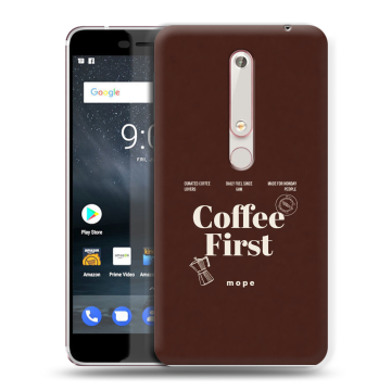 Пластиковый чехол на Nokia 6.1 с принтом женский Пластиковый чехол на Nokia 6.1 с принтом женский