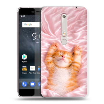 Пластиковый чехол на Nokia 6.1 с принтом женский Пластиковый чехол на Nokia 6.1 с принтом женский