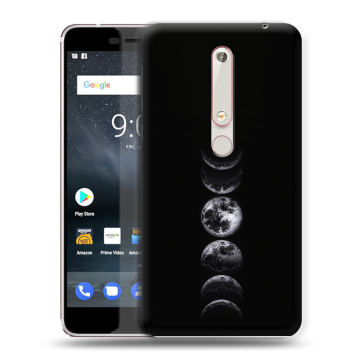 Пластиковый чехол на Nokia 6.1 с принтом женский Пластиковый чехол на Nokia 6.1 с принтом женский