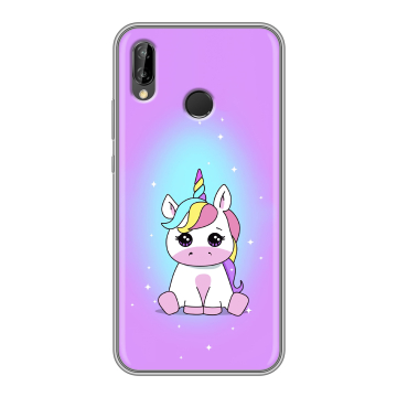 Силиконовый чехол на Huawei P20 Lite с принтом Единорог Силиконовый чехол на Huawei P20 Lite с принтом Единорог