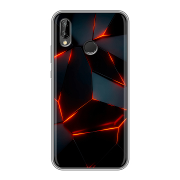 Силиконовый чехол на Huawei P20 Lite с принтом Яркие абстракции Силиконовый чехол на Huawei P20 Lite с принтом Яркие абстракции