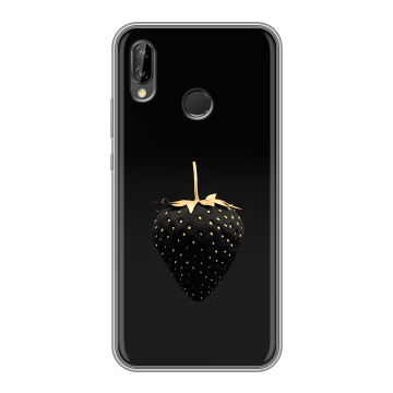 Силиконовый чехол на Huawei P20 Lite с принтом Черная клубника Силиконовый чехол на Huawei P20 Lite с принтом Черная клубника