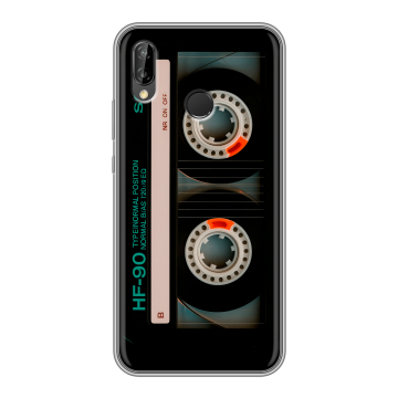 Силиконовый чехол на Huawei P20 Lite с принтом Кассета
